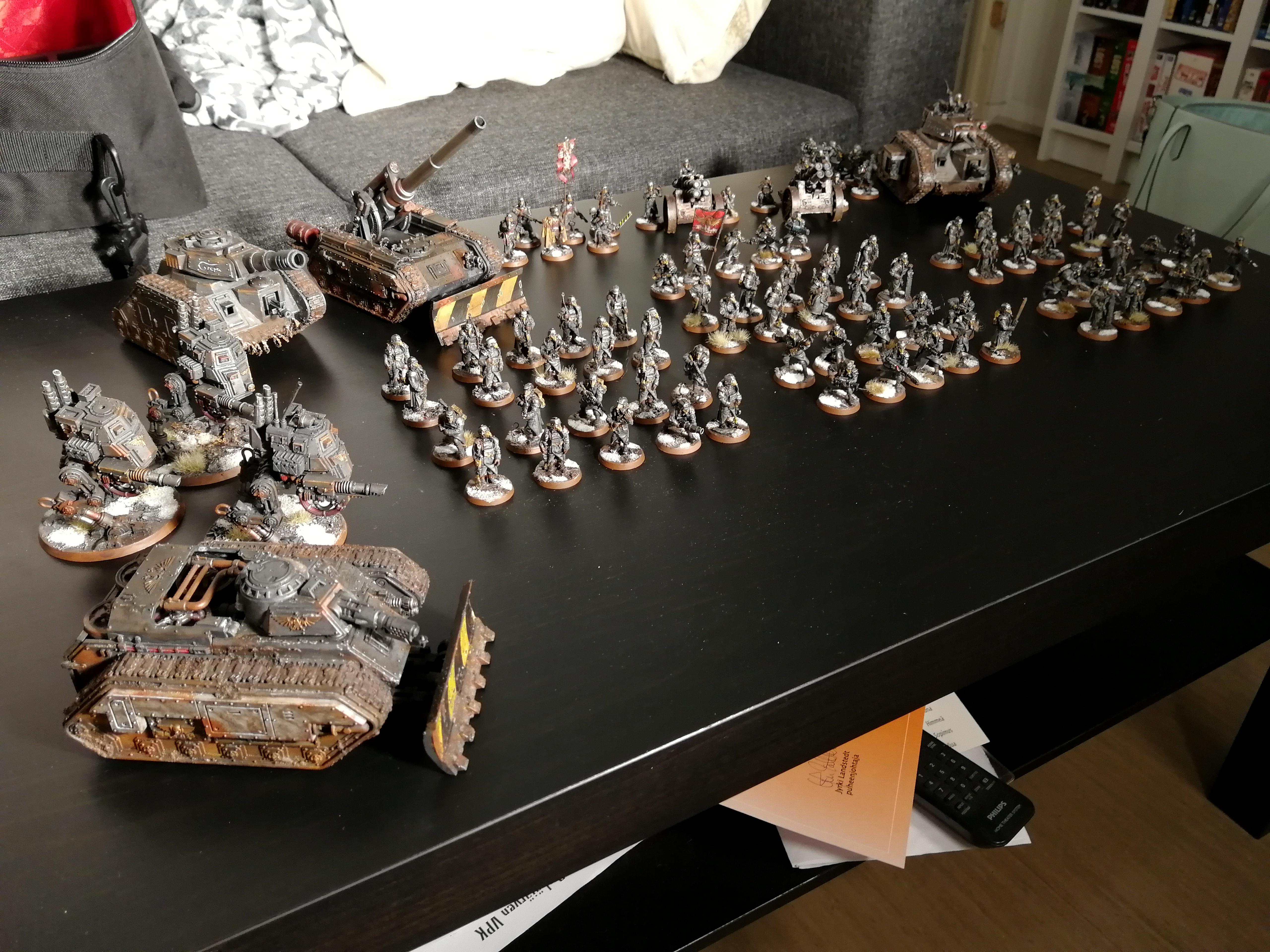 Army, Astra Militarum, Basilisk, Death Korps of Krieg, Hellhound, Imperial Guard, Infantry